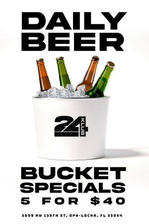 Daily Beer Bucket Specials 5 for $40