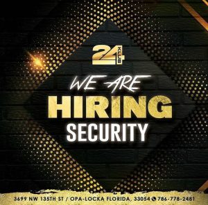 Hiring Security Klub 24 Miam